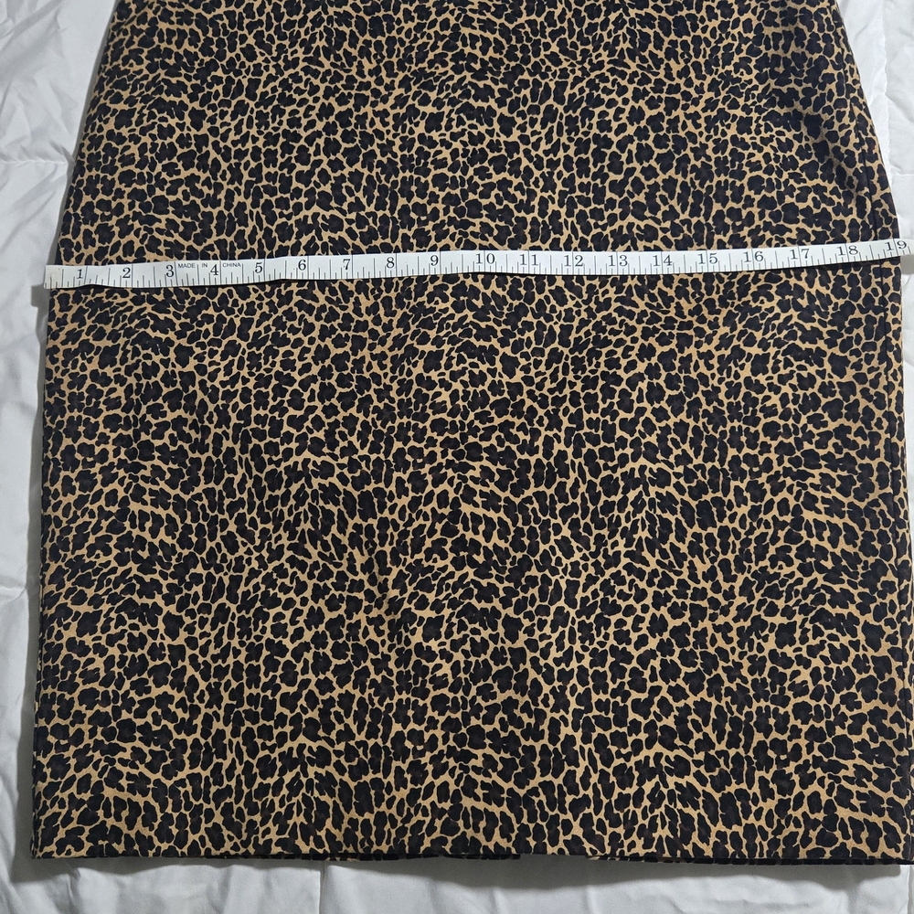 J. Crew Leopard Print A-Line Skirt